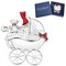 Gloria Duchin Modern Baby Carriage "Baby's First Christmas" Birthday Gloria Duchin Sterling Silver Metal Keepsake Ornament